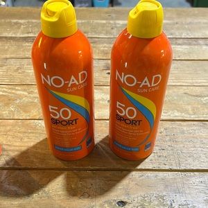 Lot of 2. NO-AD SPF 50 Sport
Continuous Spray Sunscreen Sun
Care 8.7 oz 10/2021